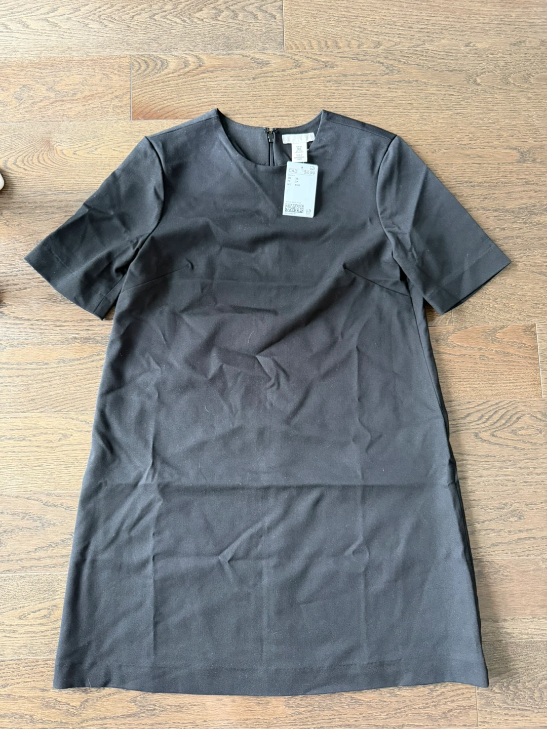 H&M Black Short Sleeve Dress - XS