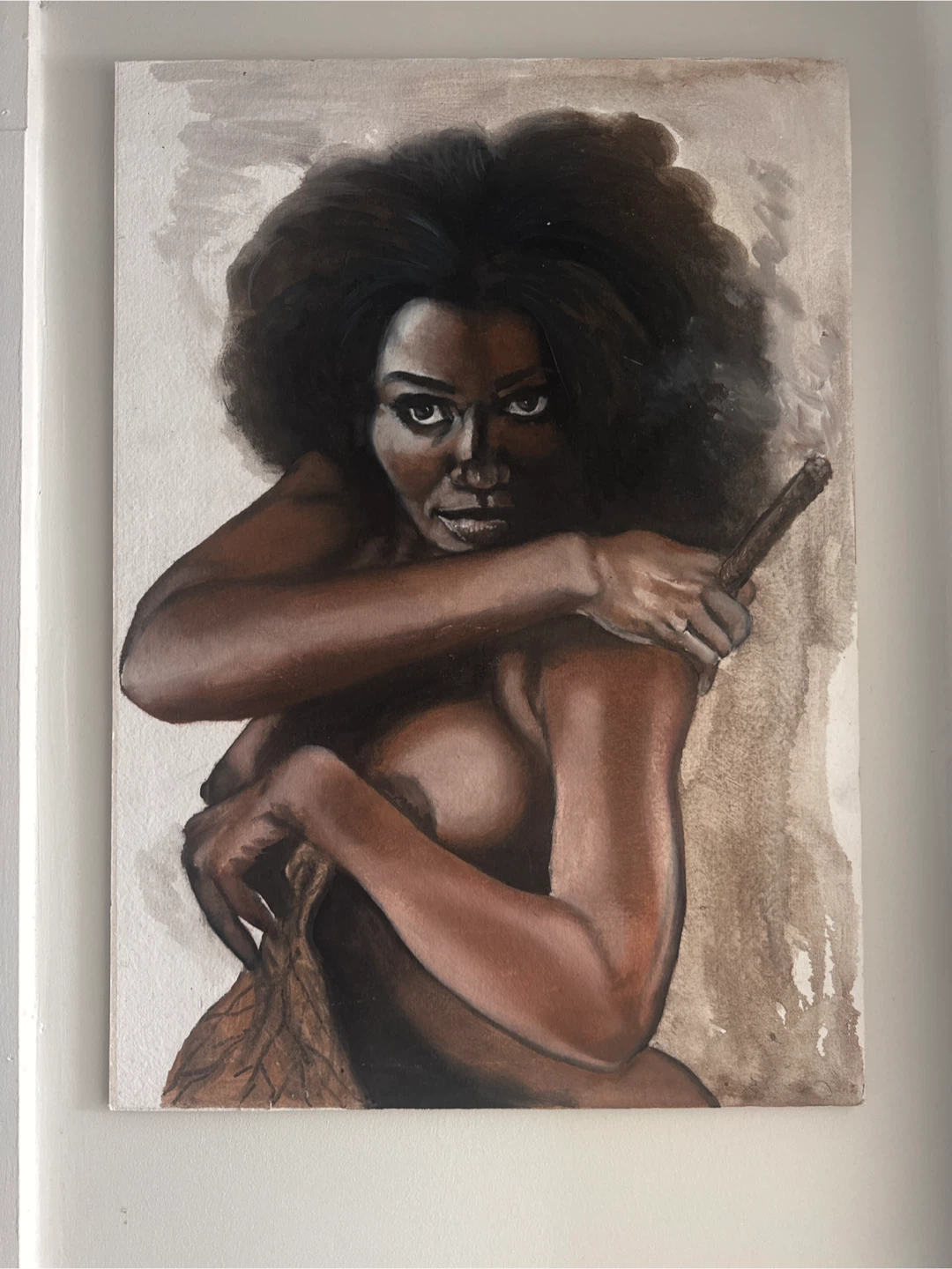 Original Painting - Woman with Cigar - photo 4