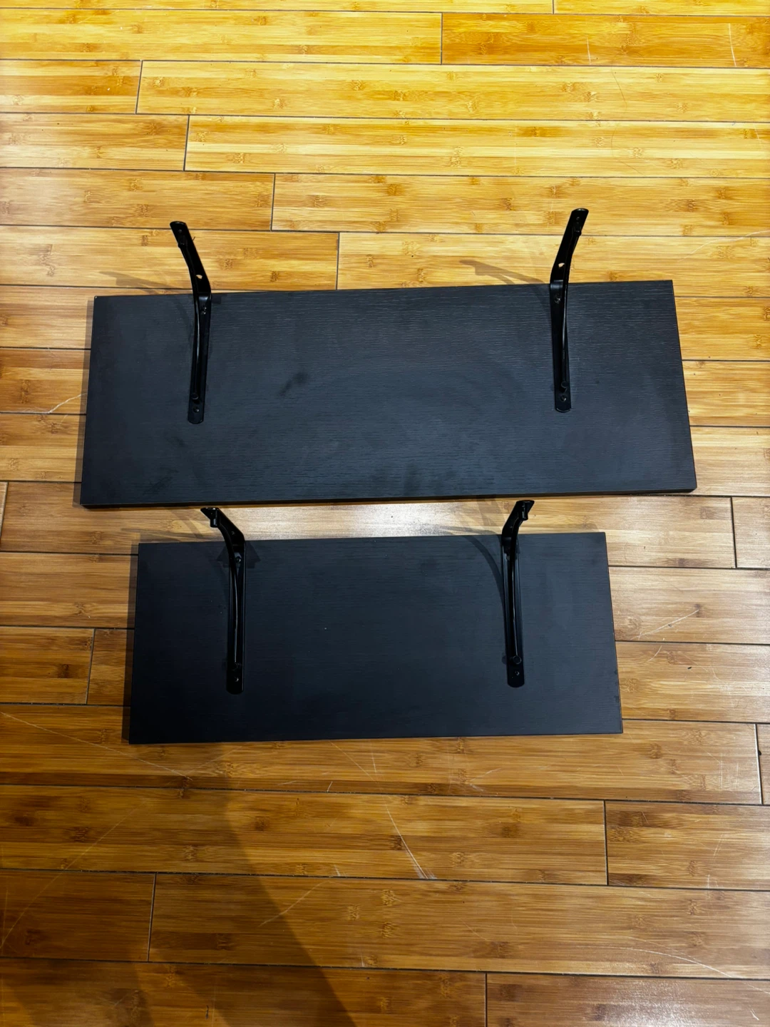 Black wood shelves - photo 3