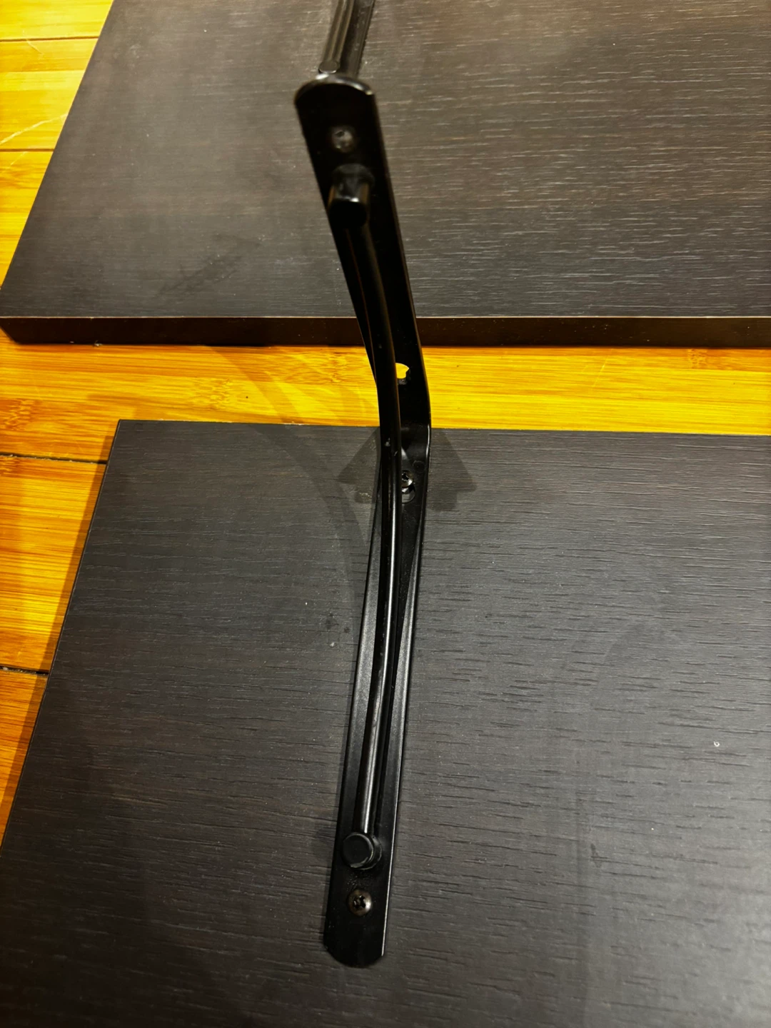 Black wood shelves - photo 4