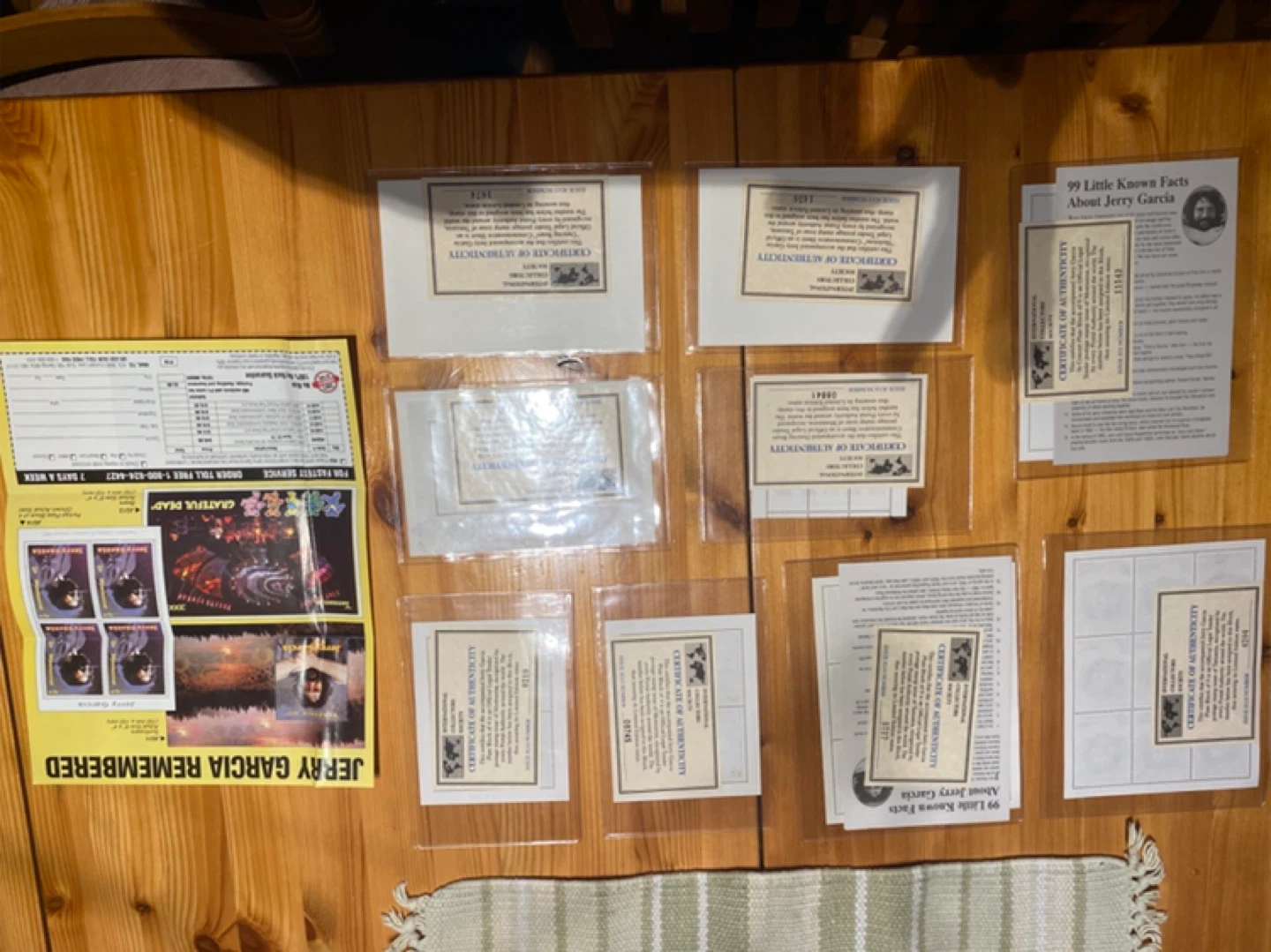 Jerry Garcia Remembered Collectibles Lot