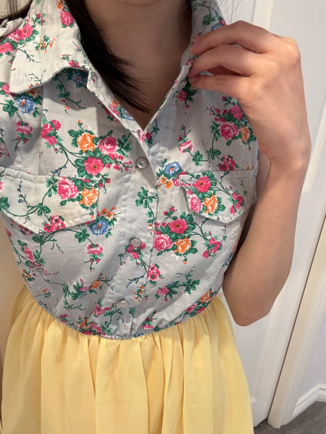 Floral Top Yellow Skirt Dress - photo 2