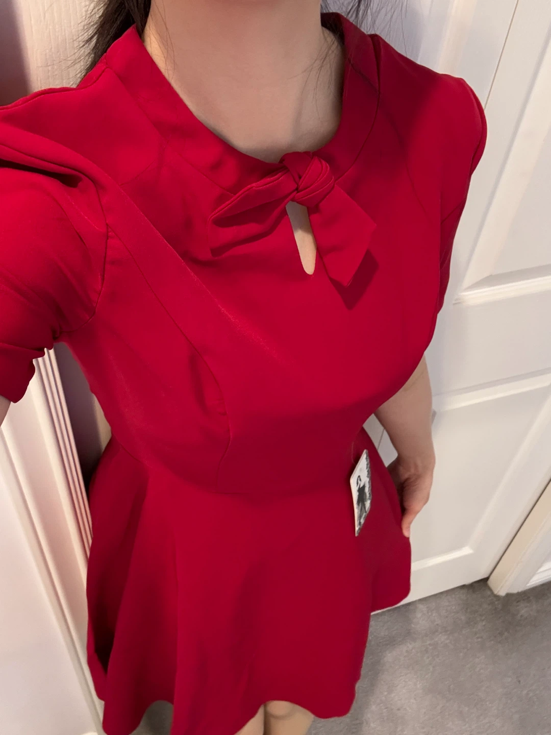 Red Fit & Flare Dress - photo 2