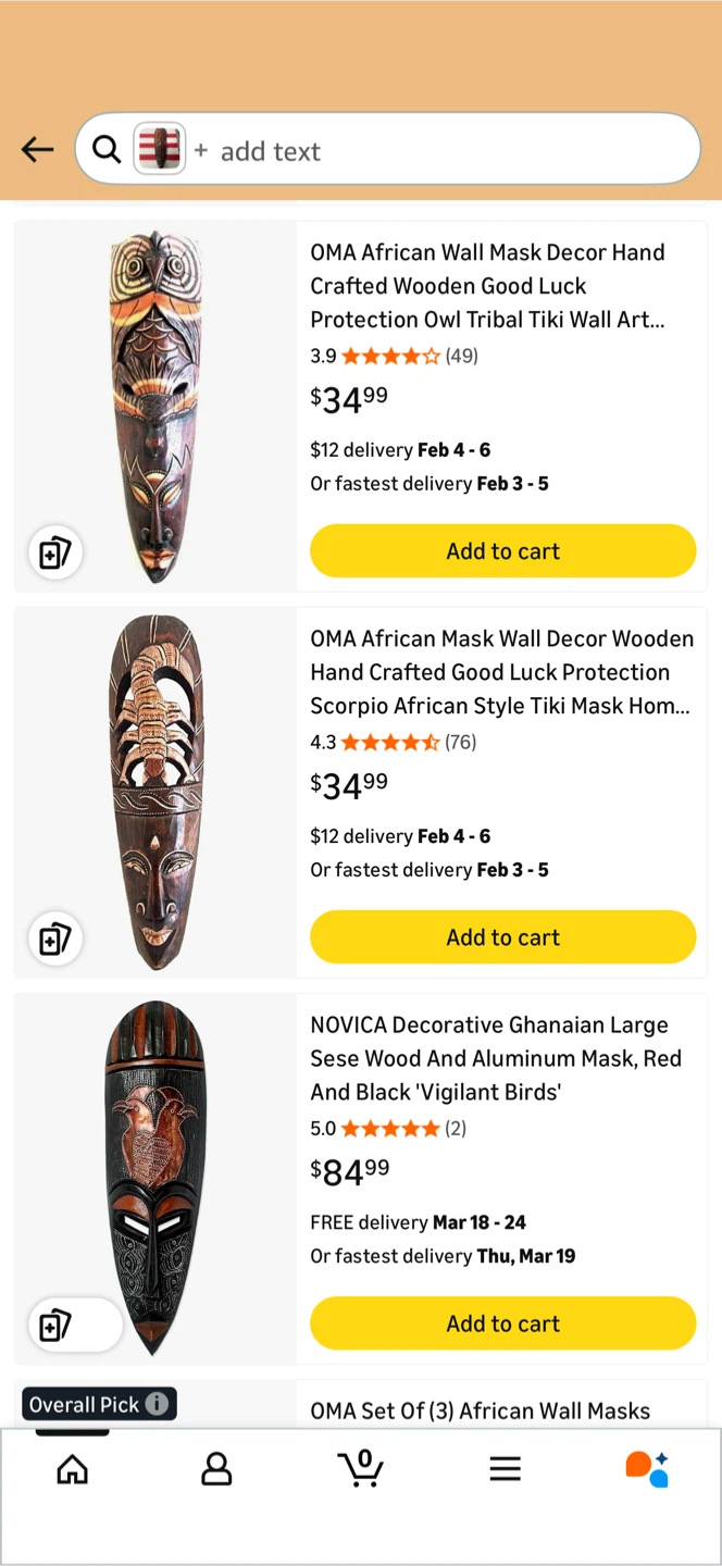 Wooden Tribal Mask all 3 for $30 - photo 3