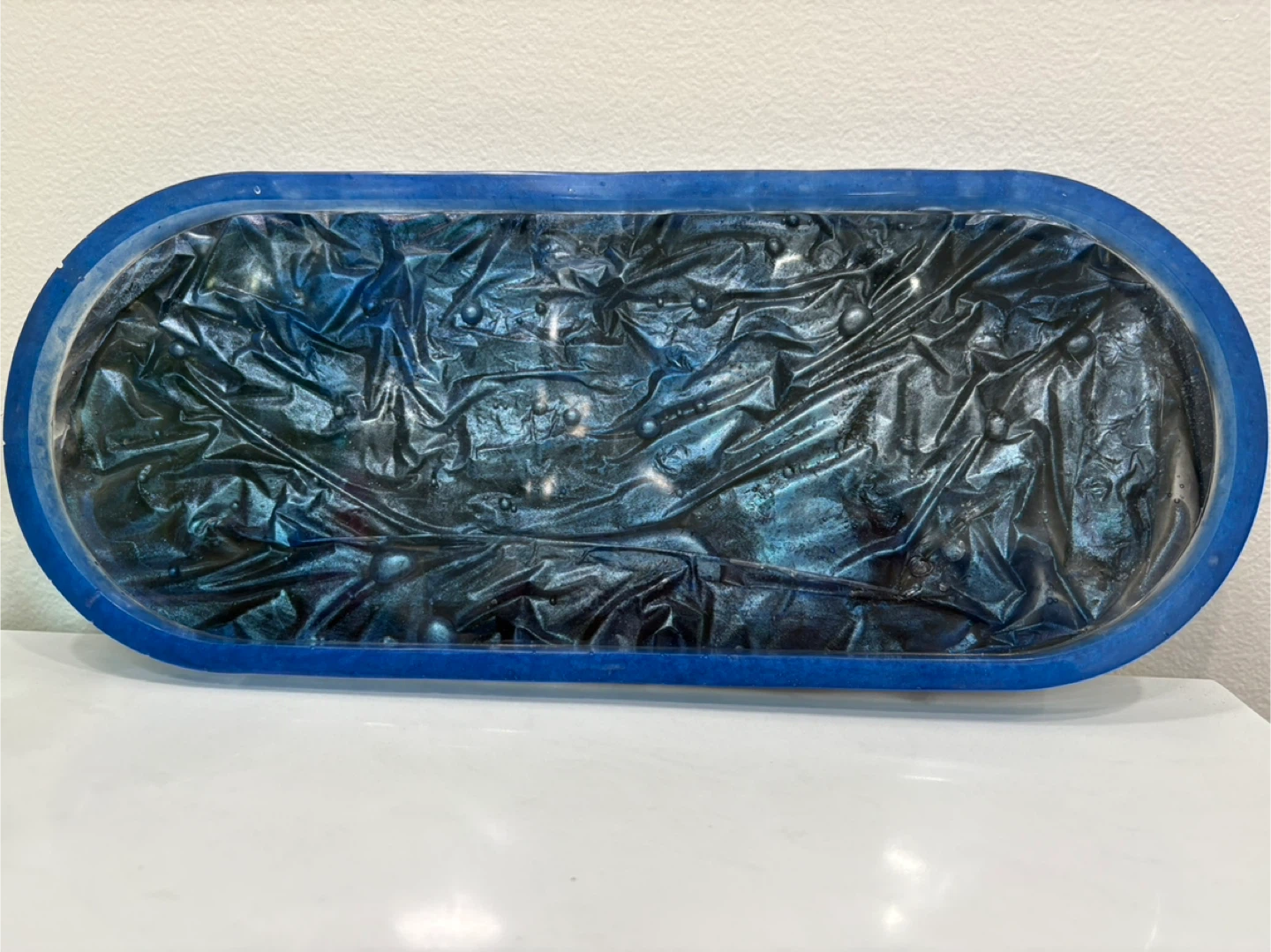 Handmade Resin Tray with Decorative Trim - photo 3