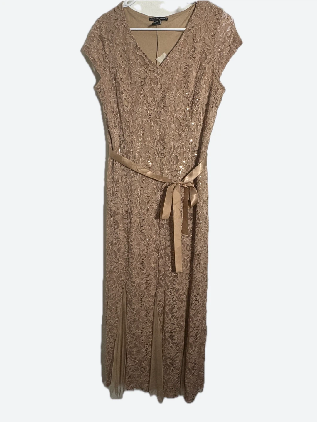 Cardolite Petite Lace Sequined Gown Dress PL - photo 5