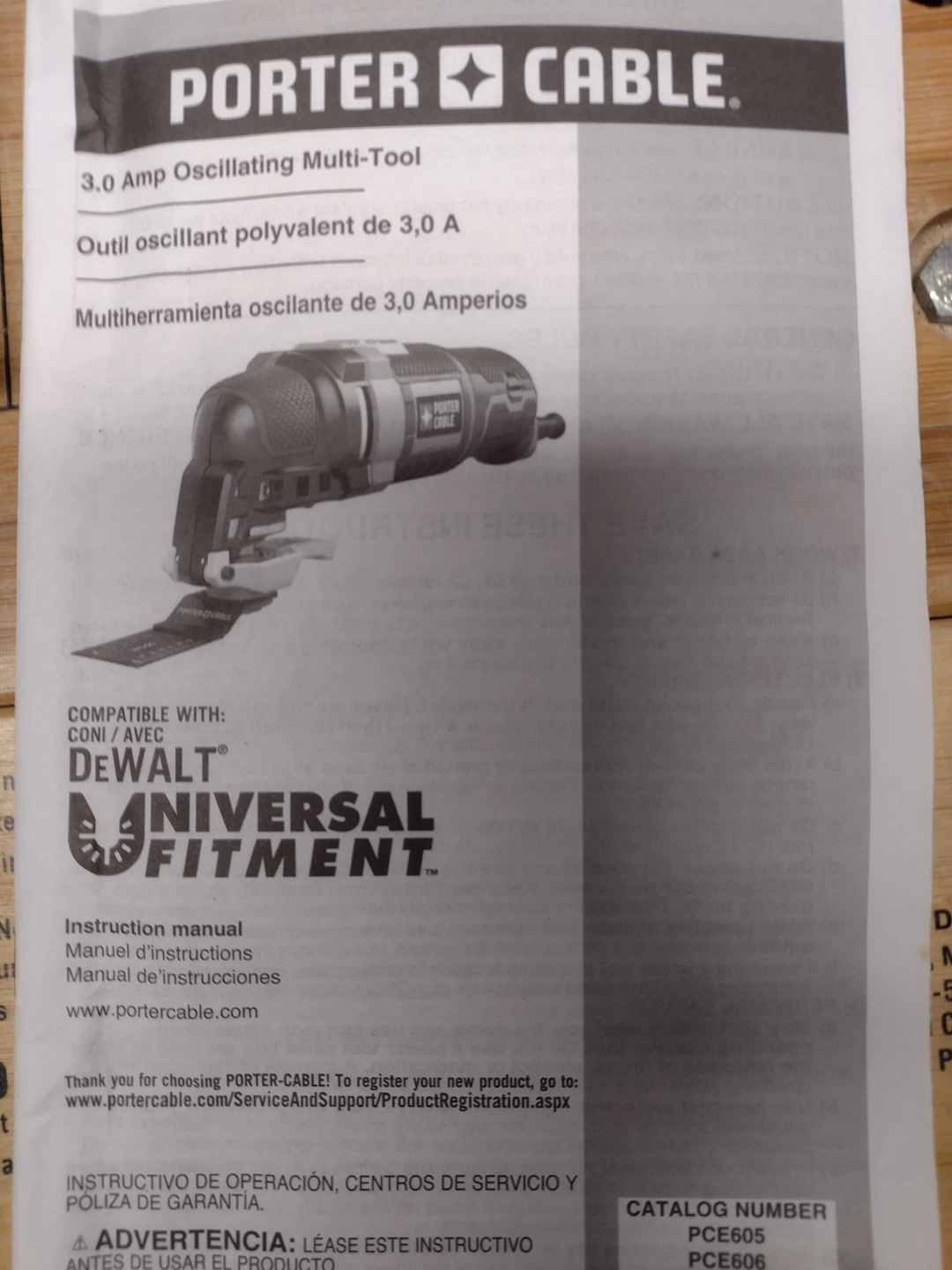 Porter Cable 3.0 Amp  Oscillating Multi-Tool - photo 2
