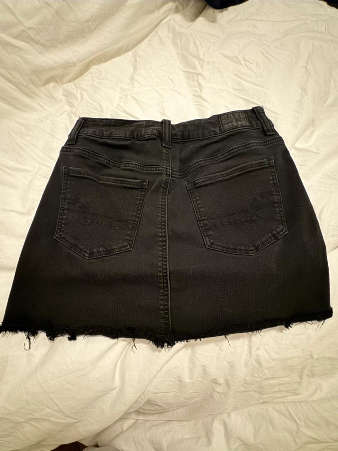 American Eagle Black Denim Mini Skirt - Size 4 - photo 2