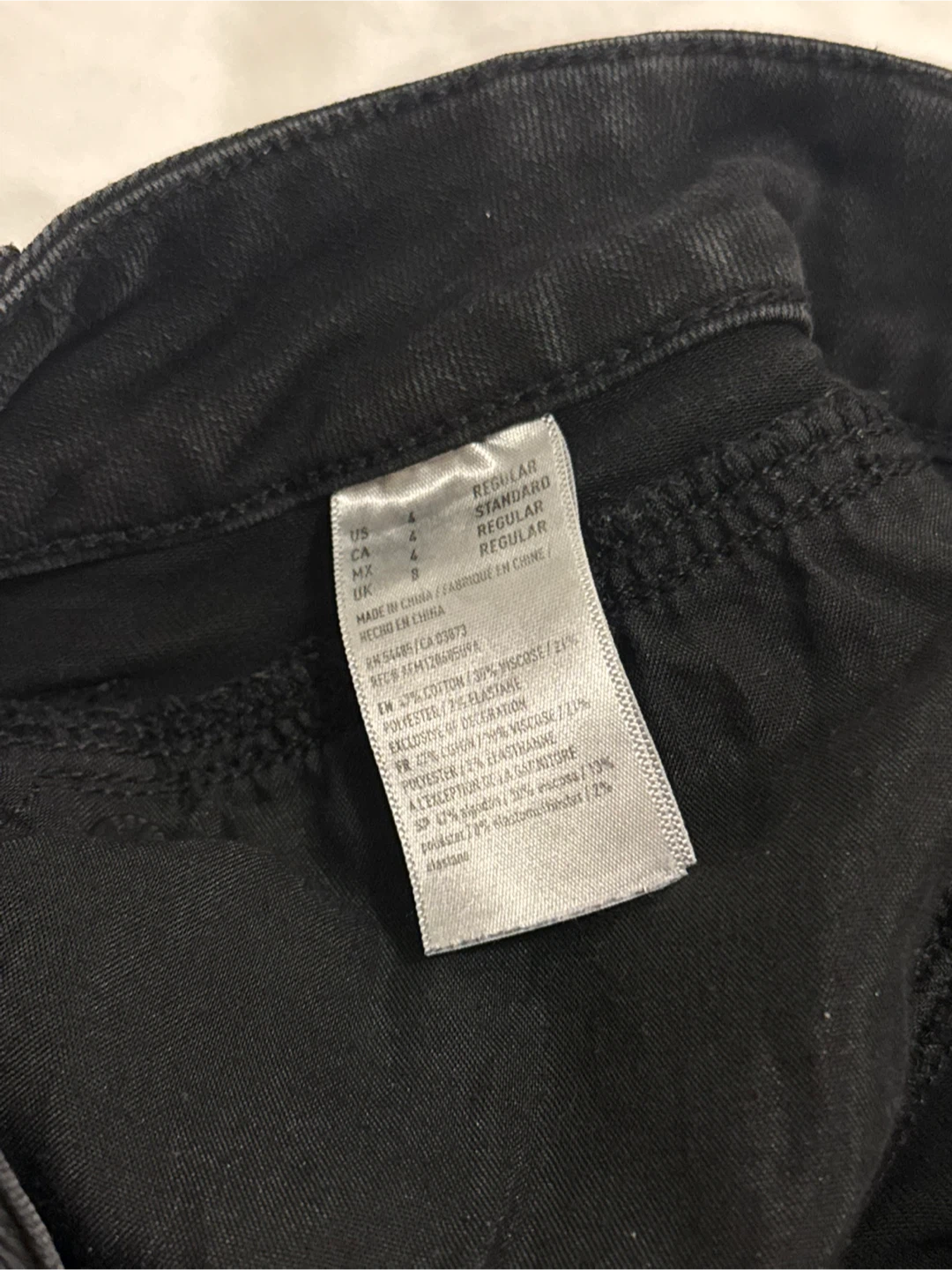 American Eagle Black Denim Mini Skirt - Size 4 - photo 3