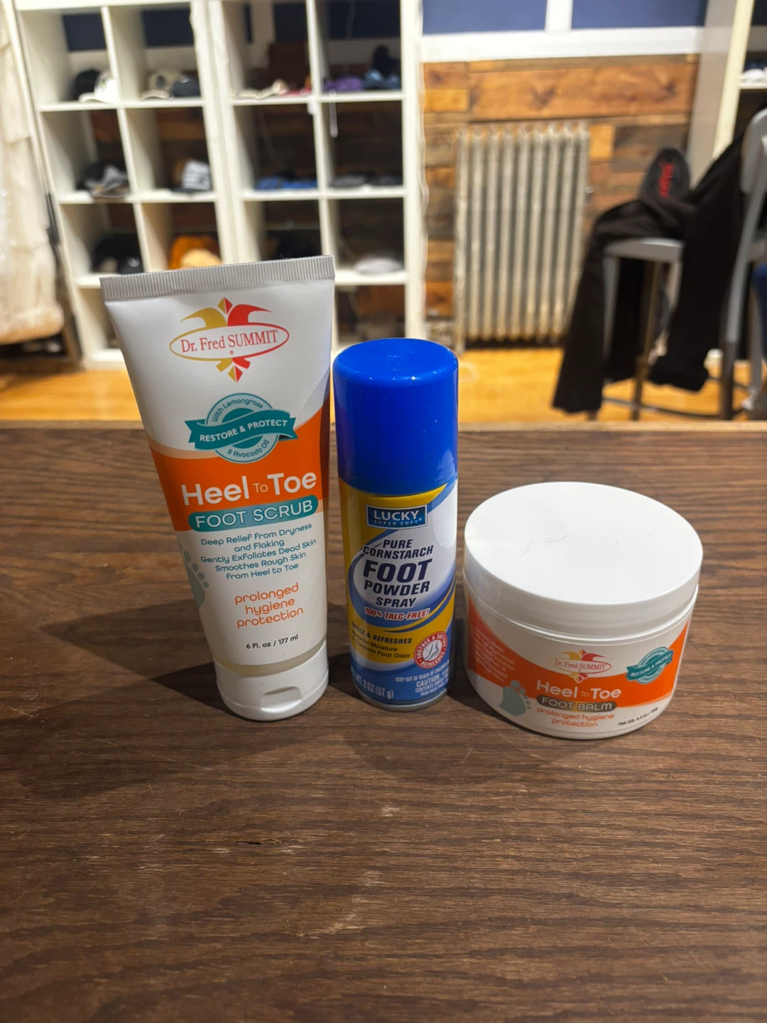 Set of foot care products