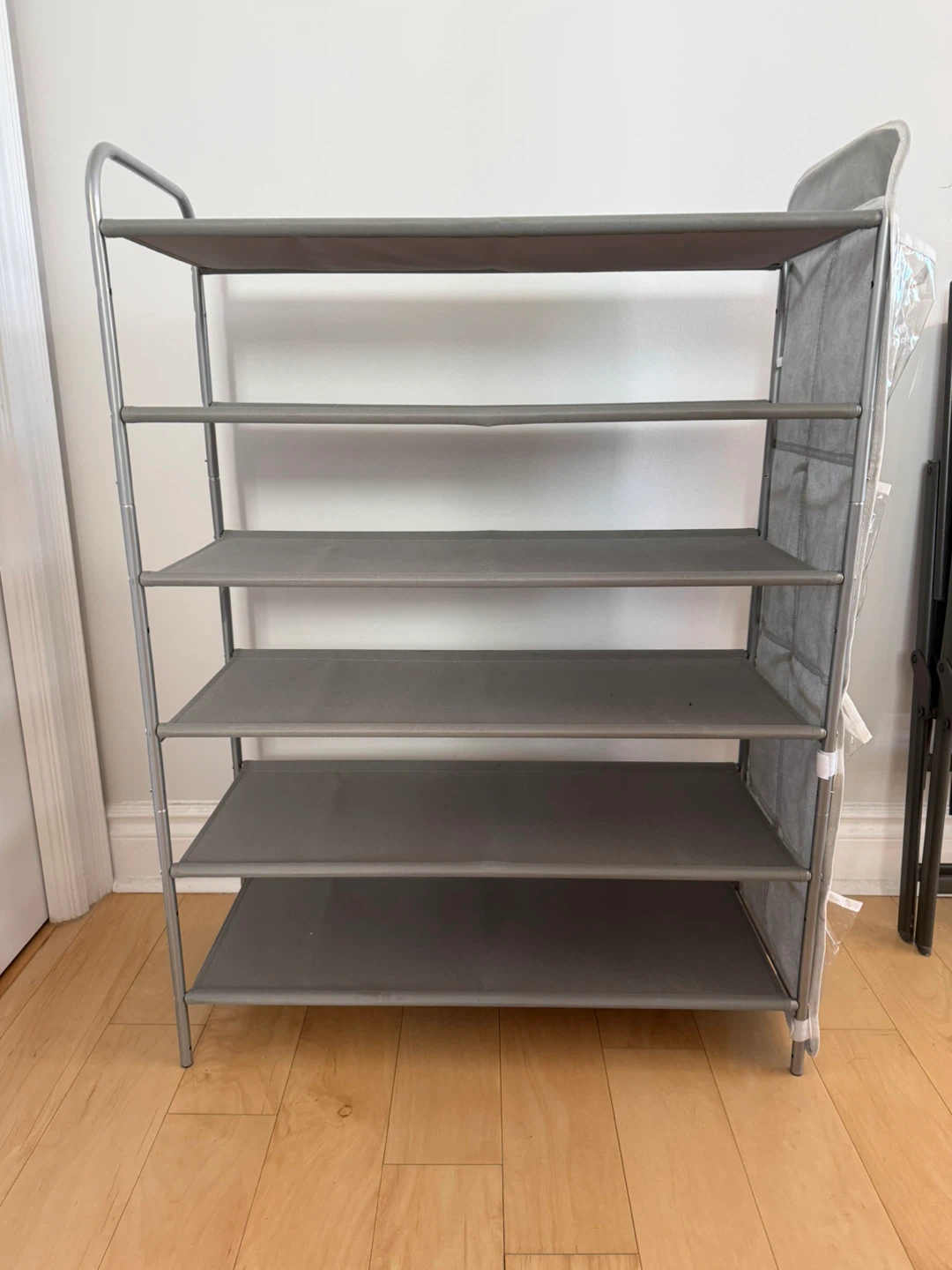 6-Tier Shoe Rack with Side Pockets