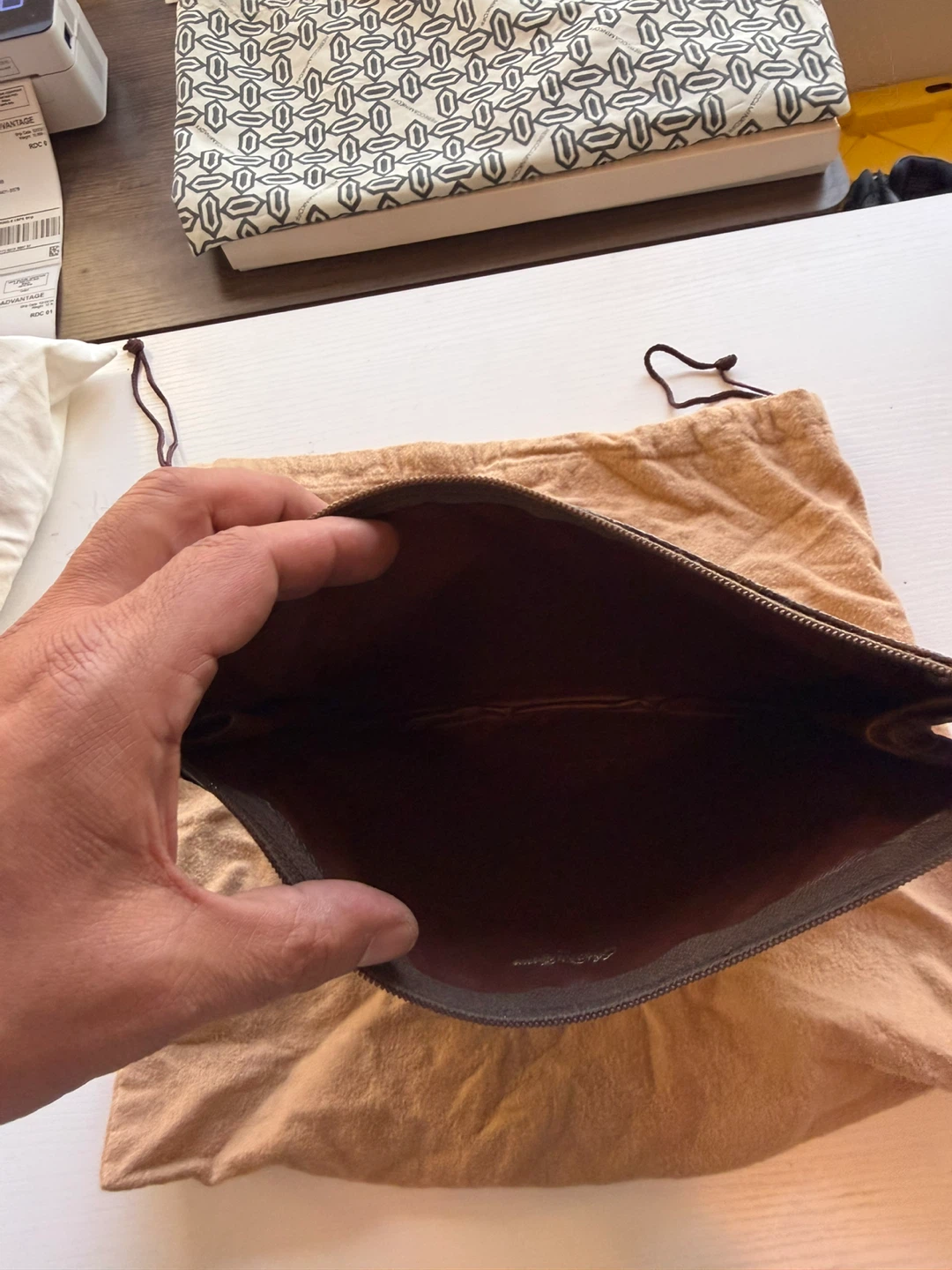 Louis Vuitton Monogram Pouch with Saks Fifth Avenue Interior Tag - photo 3