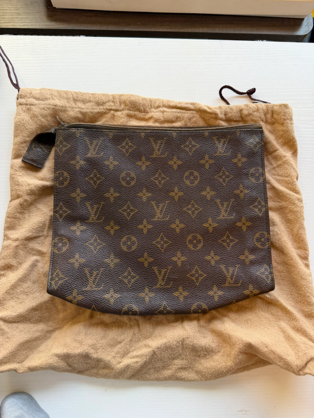 Louis Vuitton Monogram Pouch with Saks Fifth Avenue Interior Tag - photo 2
