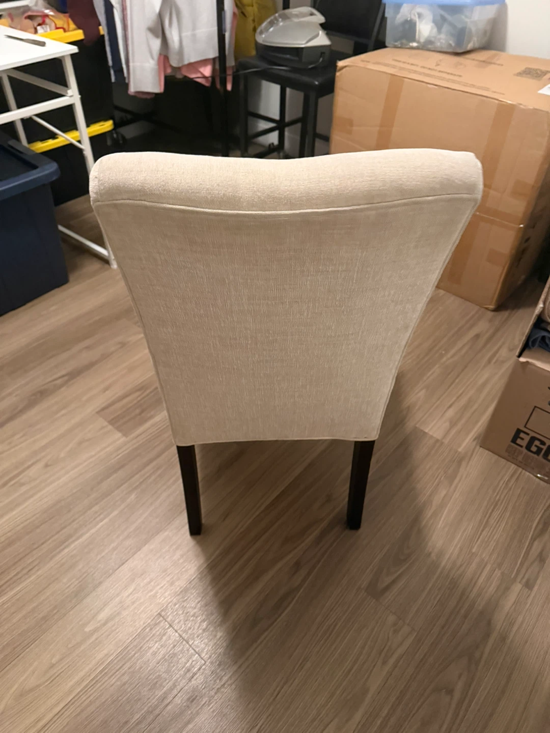 2 Cream Upholstered Dining Chair - photo 3