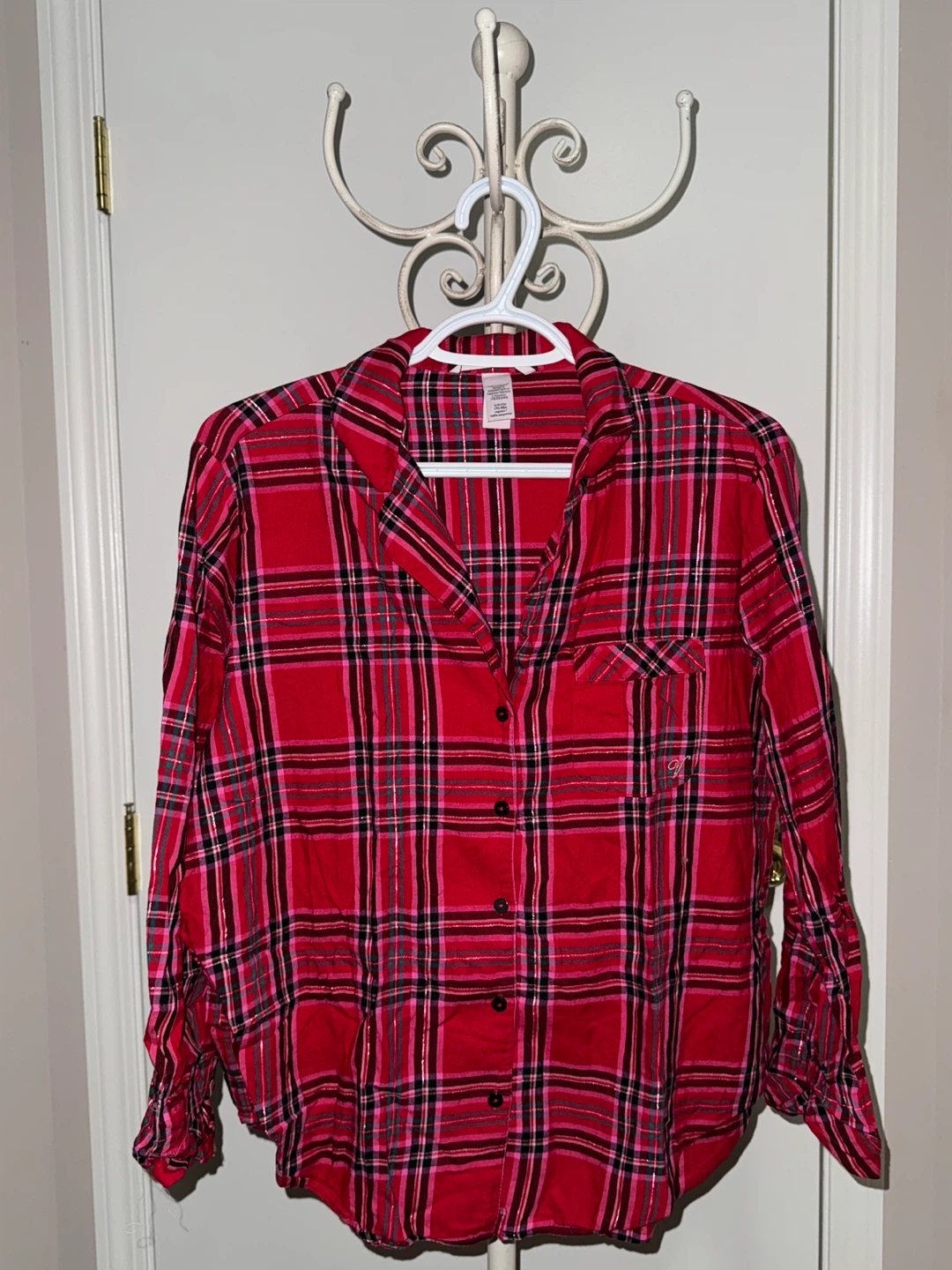 Victoria's Secret Plaid Flannel Pajama Top