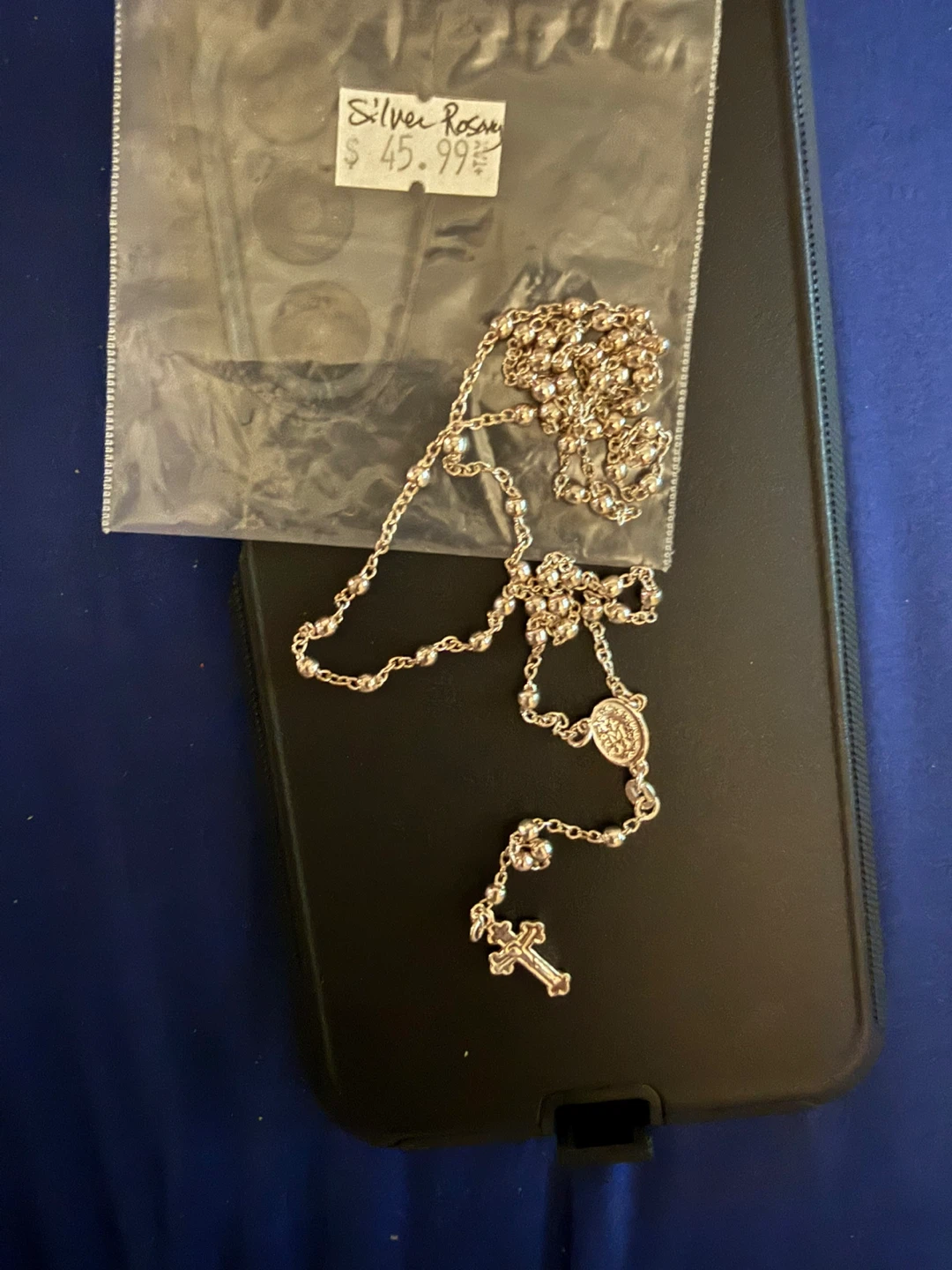 Silver Rosary Necklace - photo 2