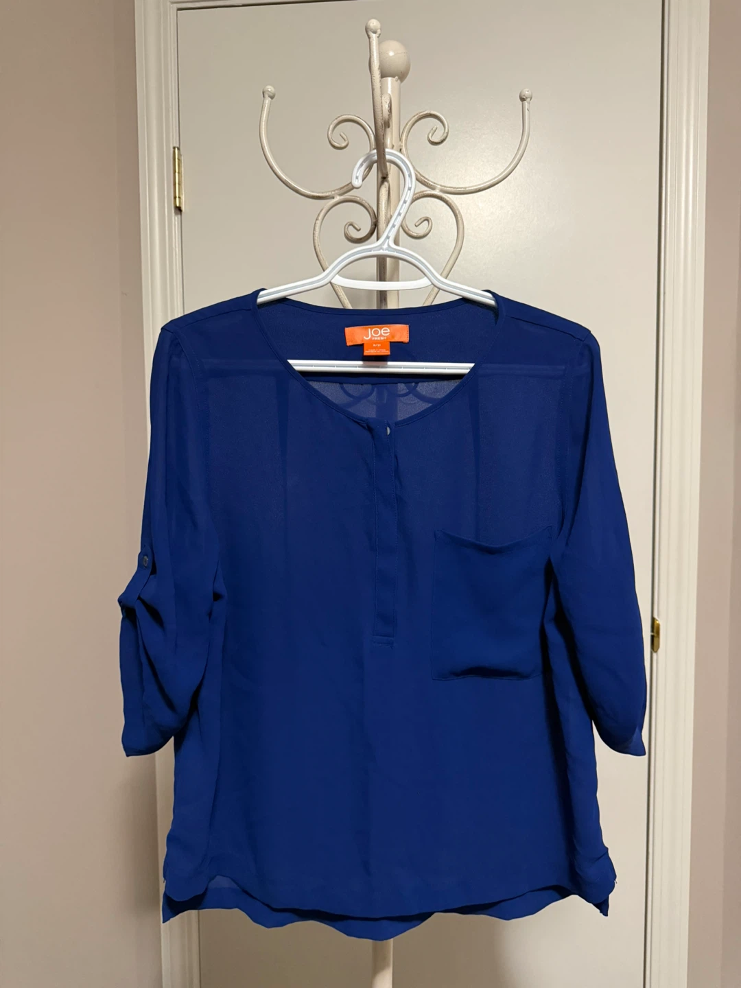 Joe Fresh Blue Button-Up Shirt - Size M