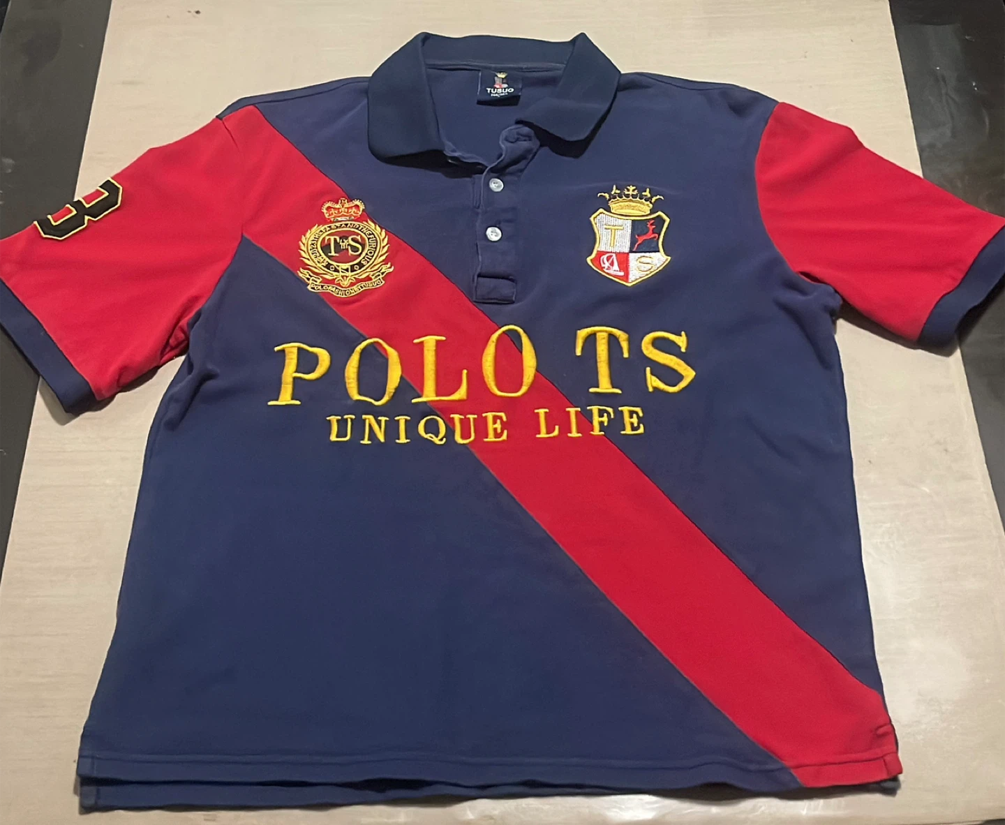 POLO TS Unique Life Colour Block Short Sleeve Polo Shirt - photo 2