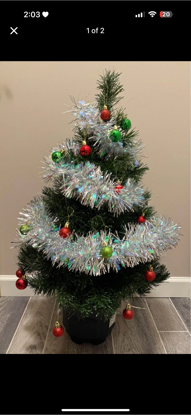 Holiday Collection des Fêtes Fiber Optic Christmas Tree