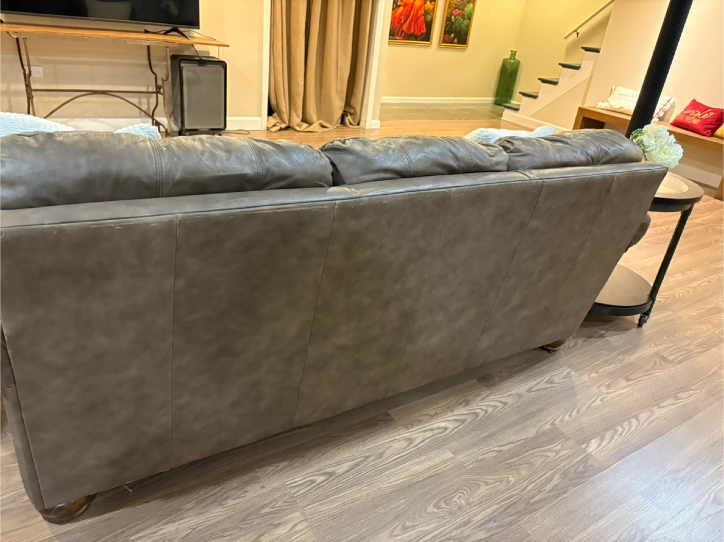 Genuine Leather sofa, Armchair & ottoman - photo 3