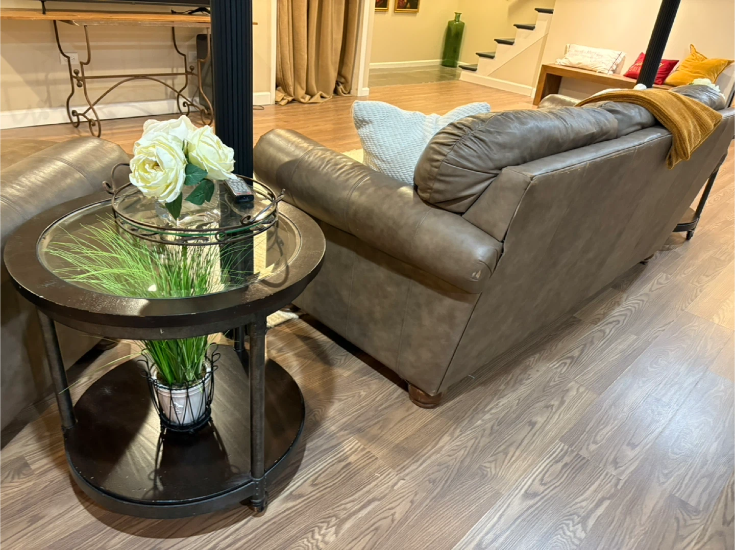 Genuine Leather sofa, Armchair & ottoman - photo 4