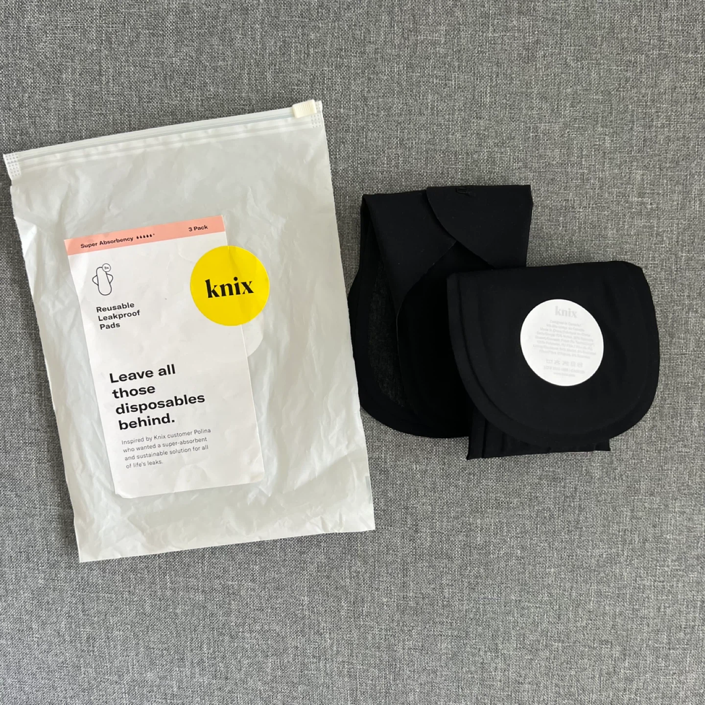 Knix Reusable Leakproof Pads - 2 Pack🧡