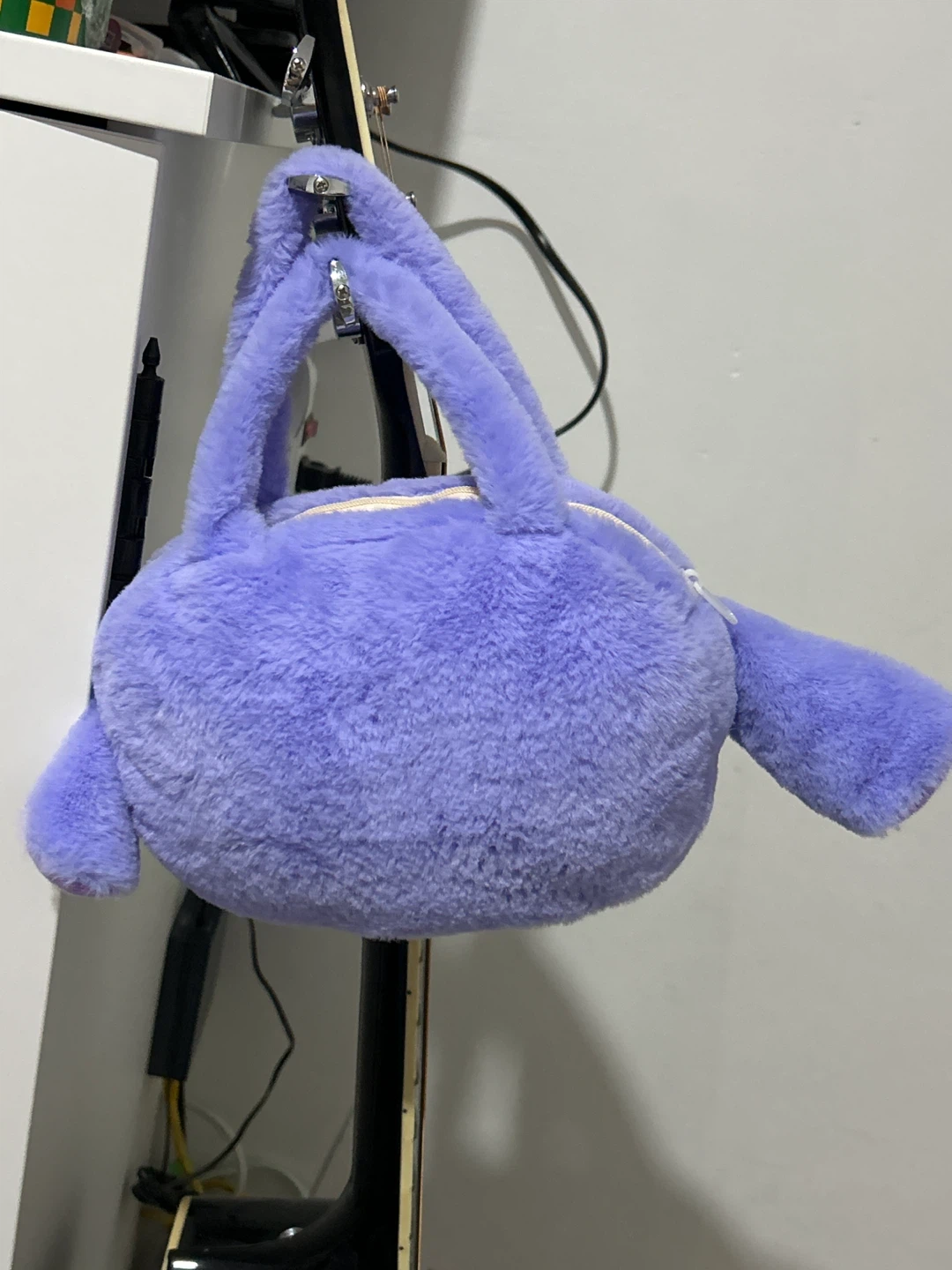 Purple Stitch Plush Character Handbag - photo 3