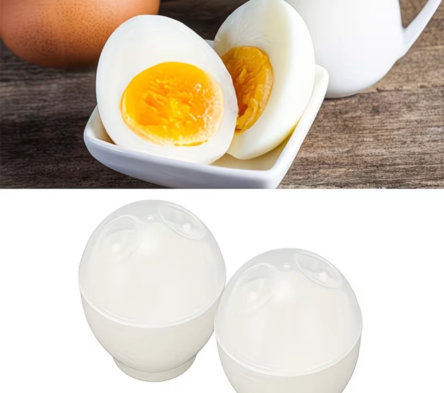 White Egg Cooker Set - photo 2