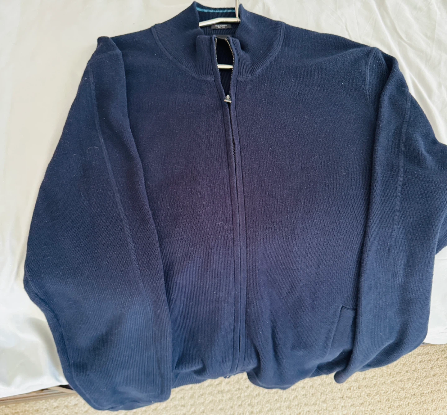 HUGO BOSS BLUE COLOR SWEATER (size: L) - photo 2