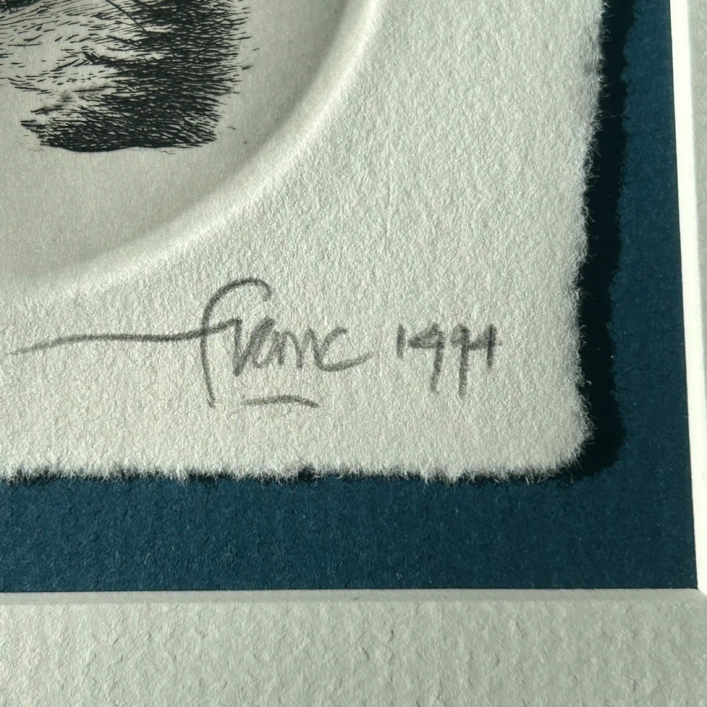 Original Signed Franc van Oort Etching “Cat” (1994) - photo 4