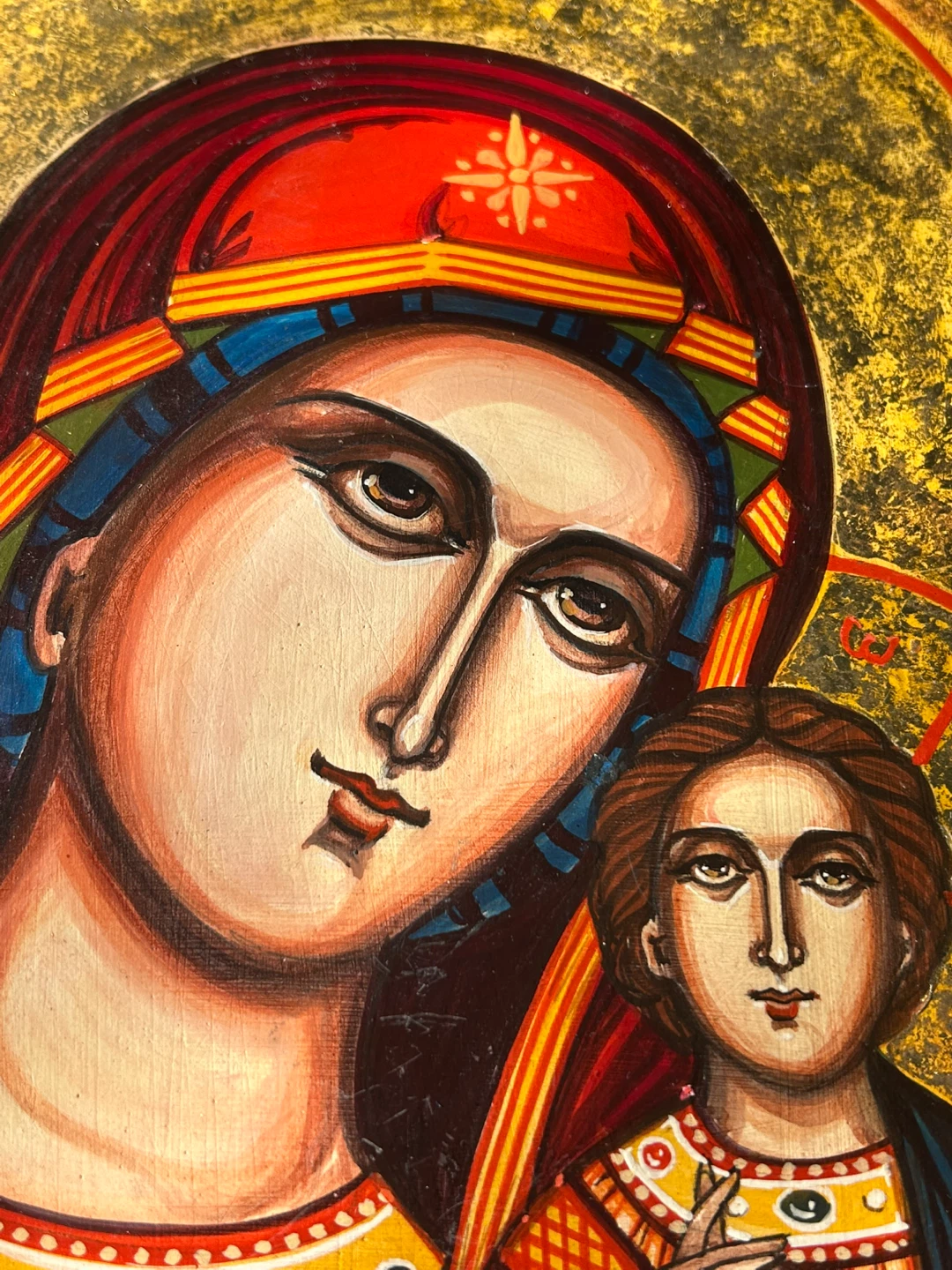 Original Hand-Painted Orthodox Icon – Mother of God & Child - photo 2