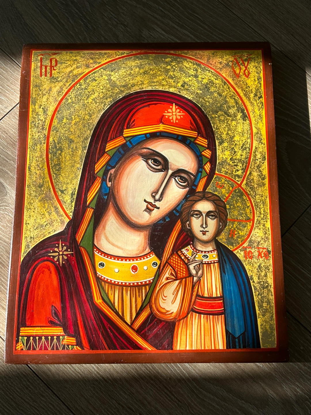 Original Hand-Painted Orthodox Icon – Mother of God & Child - photo 4