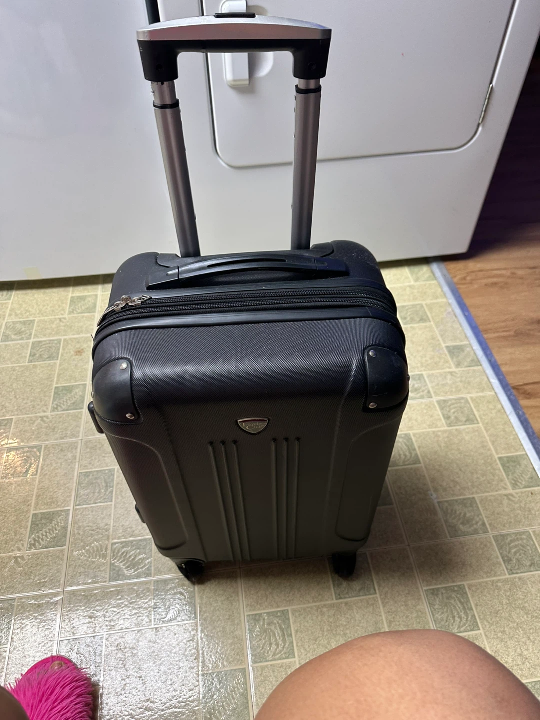 Black Hardside Carry-On Luggage