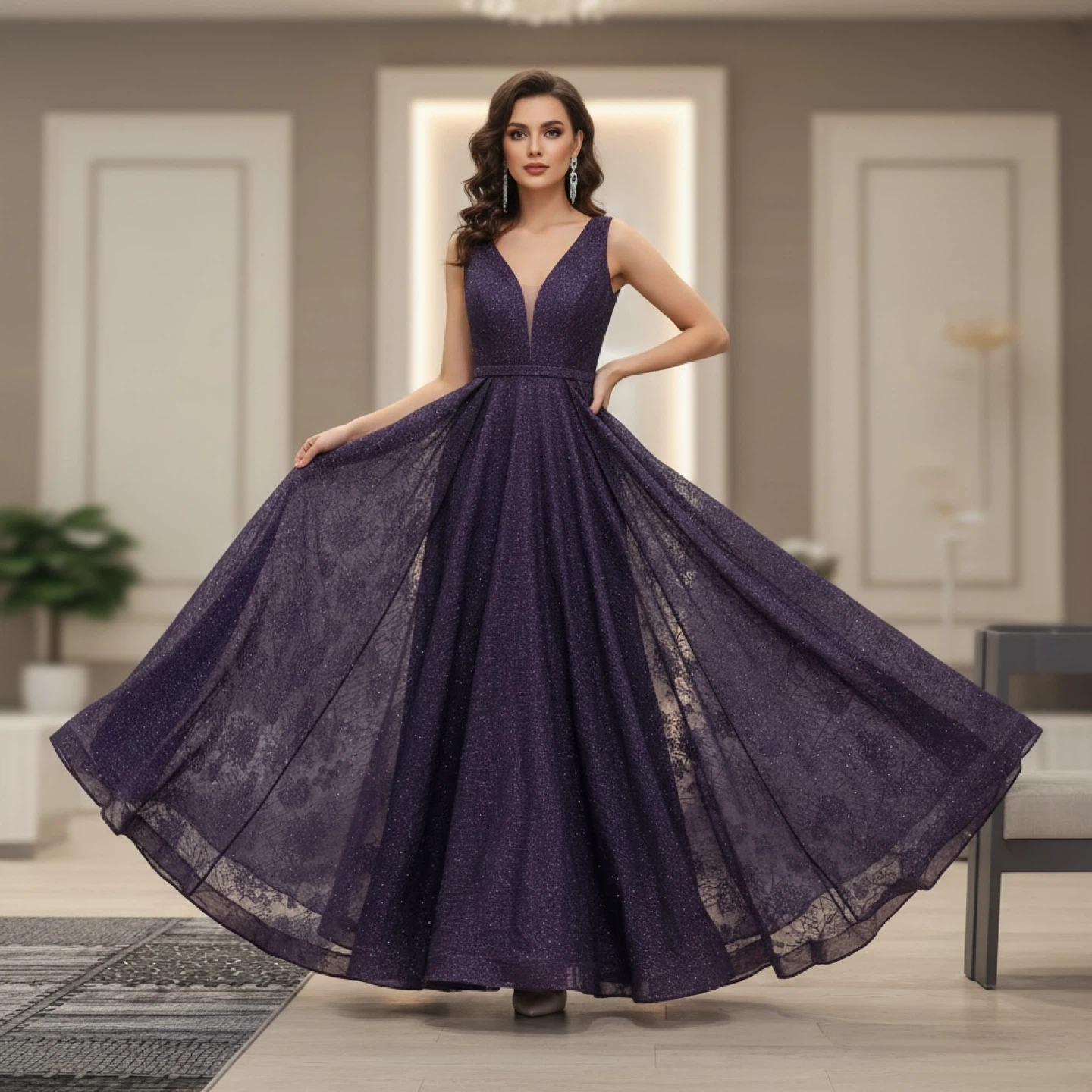 Purple dress