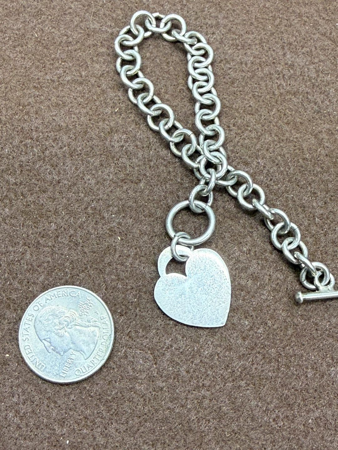 Sterling Silver 925 Heart Charm Bracelet - photo 5