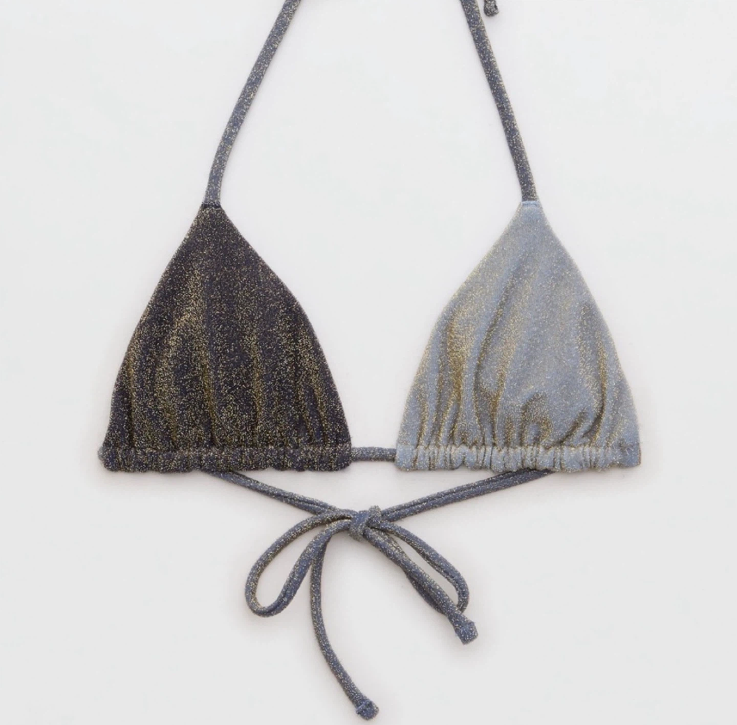 Aerie Shimmering Silver bikini top - photo 5