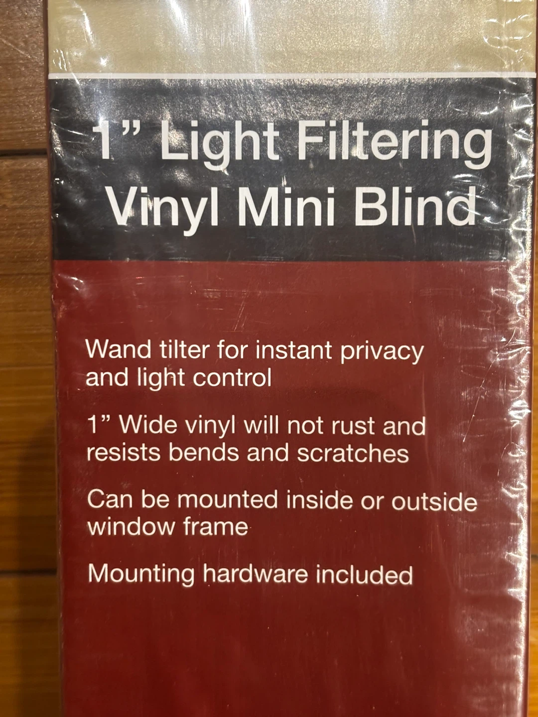 1” light filtering vinyl mini Blind - photo 4