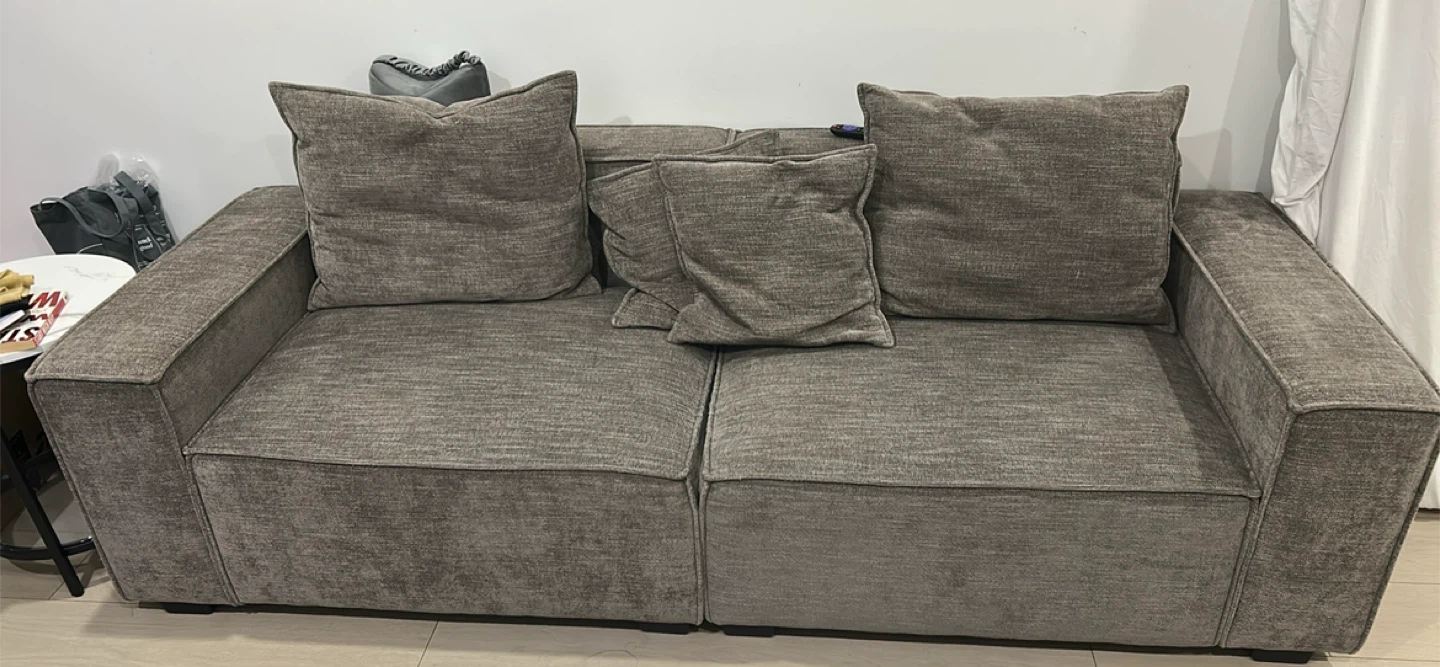 Wayfair Grey Fabric Sectional Sofa