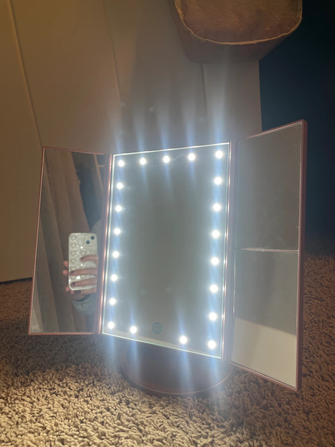 Three-Sided Vanity Mirror with Lights - photo 3