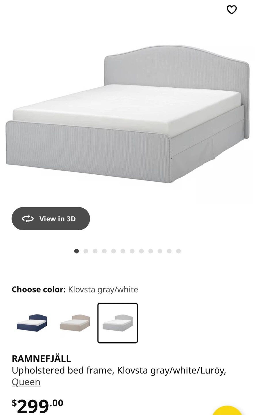 Ikea Queen Sized Bed Frame - photo 3