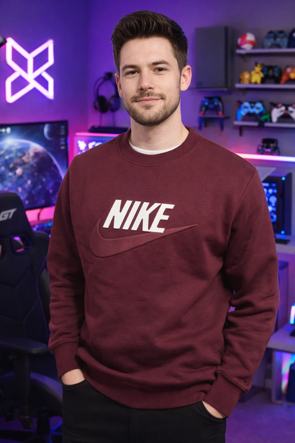 Nike Crewneck Sweatshirt - Maroon