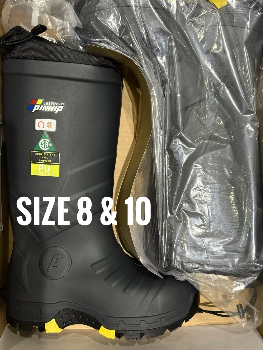 BRAND NEW Mens CSA Safety Winter Work Boots Size 8, 10 Insulated
