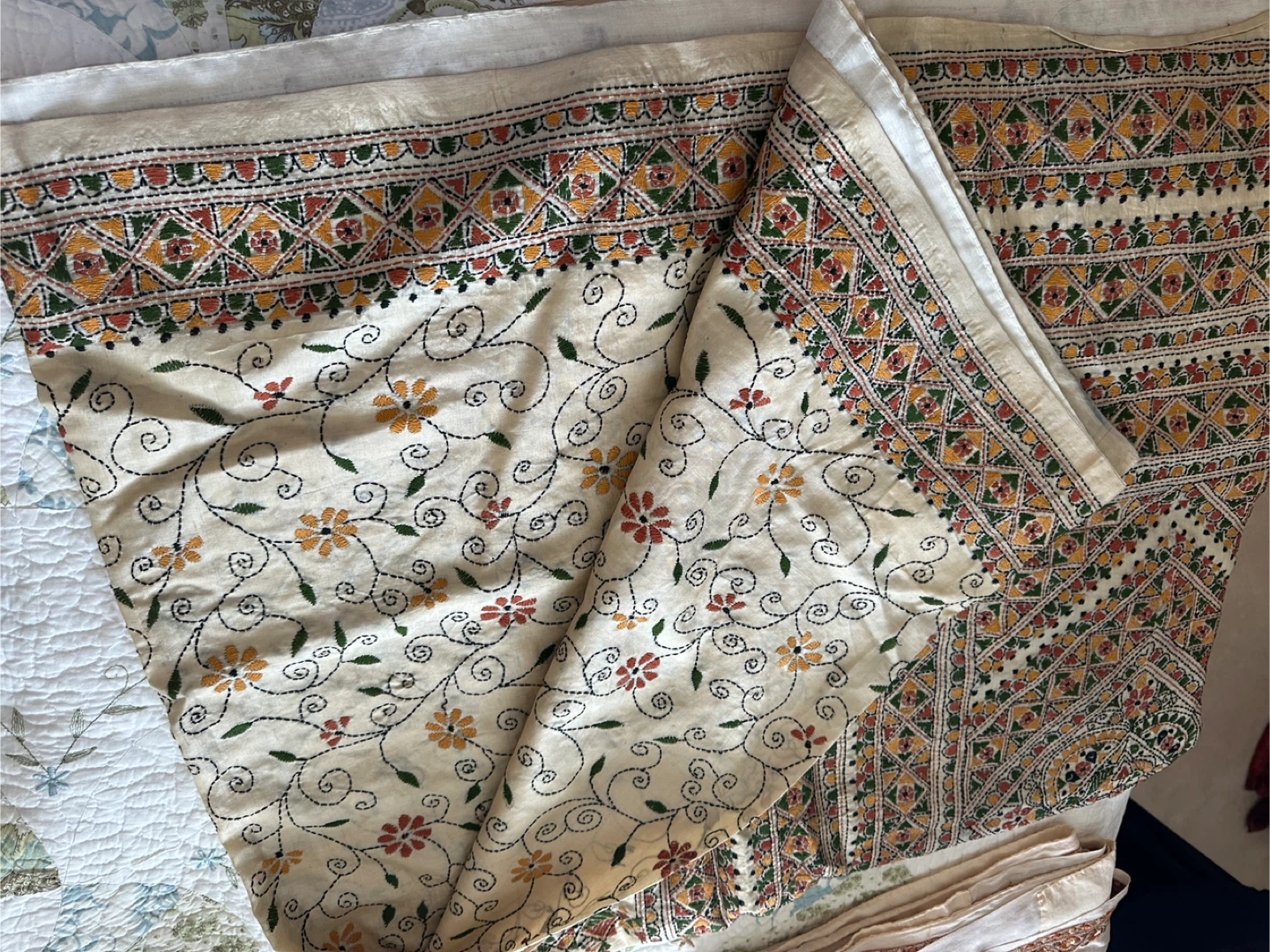 Embroidered Silk and Cotton /sarees - photo 2