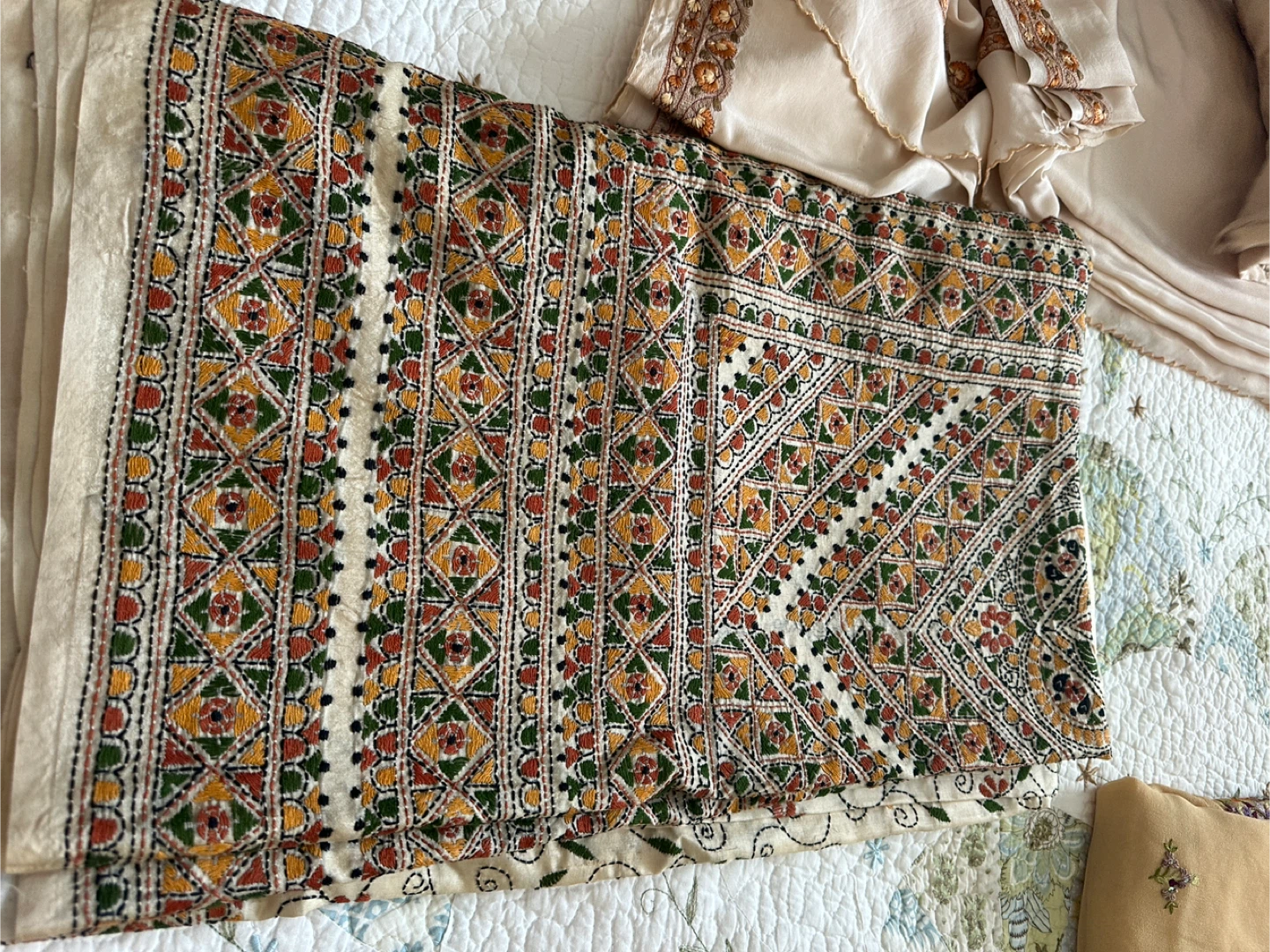 Embroidered Silk and Cotton /sarees