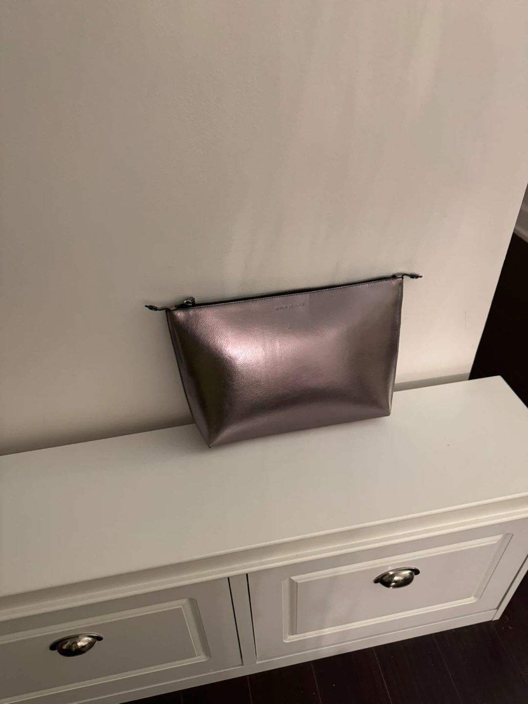 Metallic Cosmetic Bag-Armani Exchange - photo 4