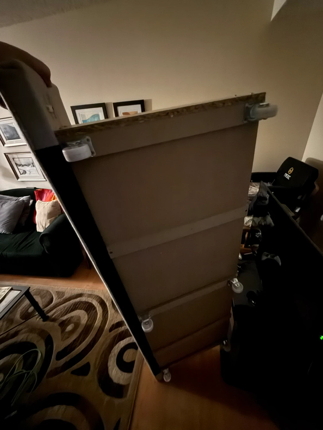 Upholstered Bed Frame with Storage Drawer - photo 3