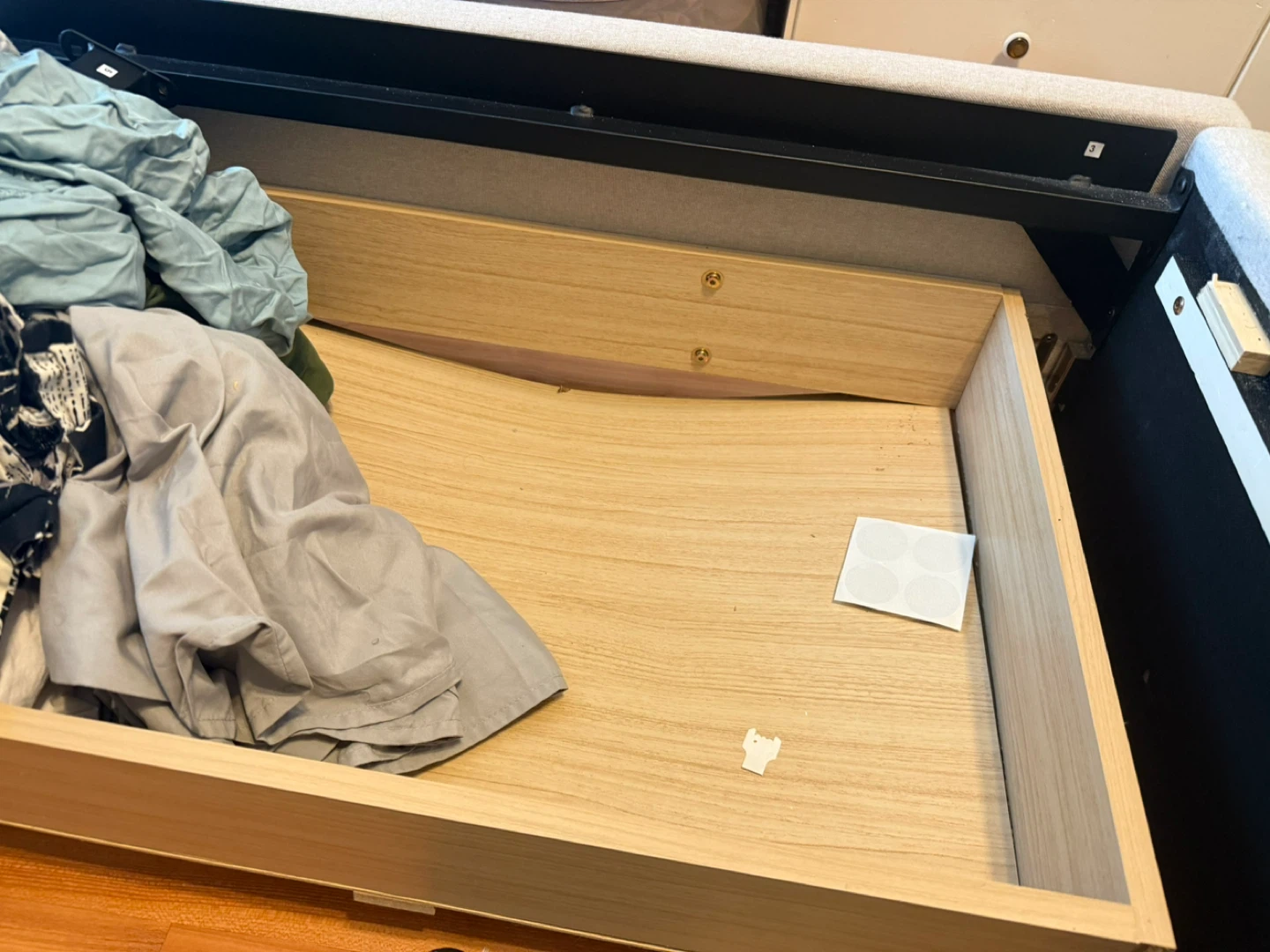 Upholstered Bed Frame with Storage Drawer - photo 5