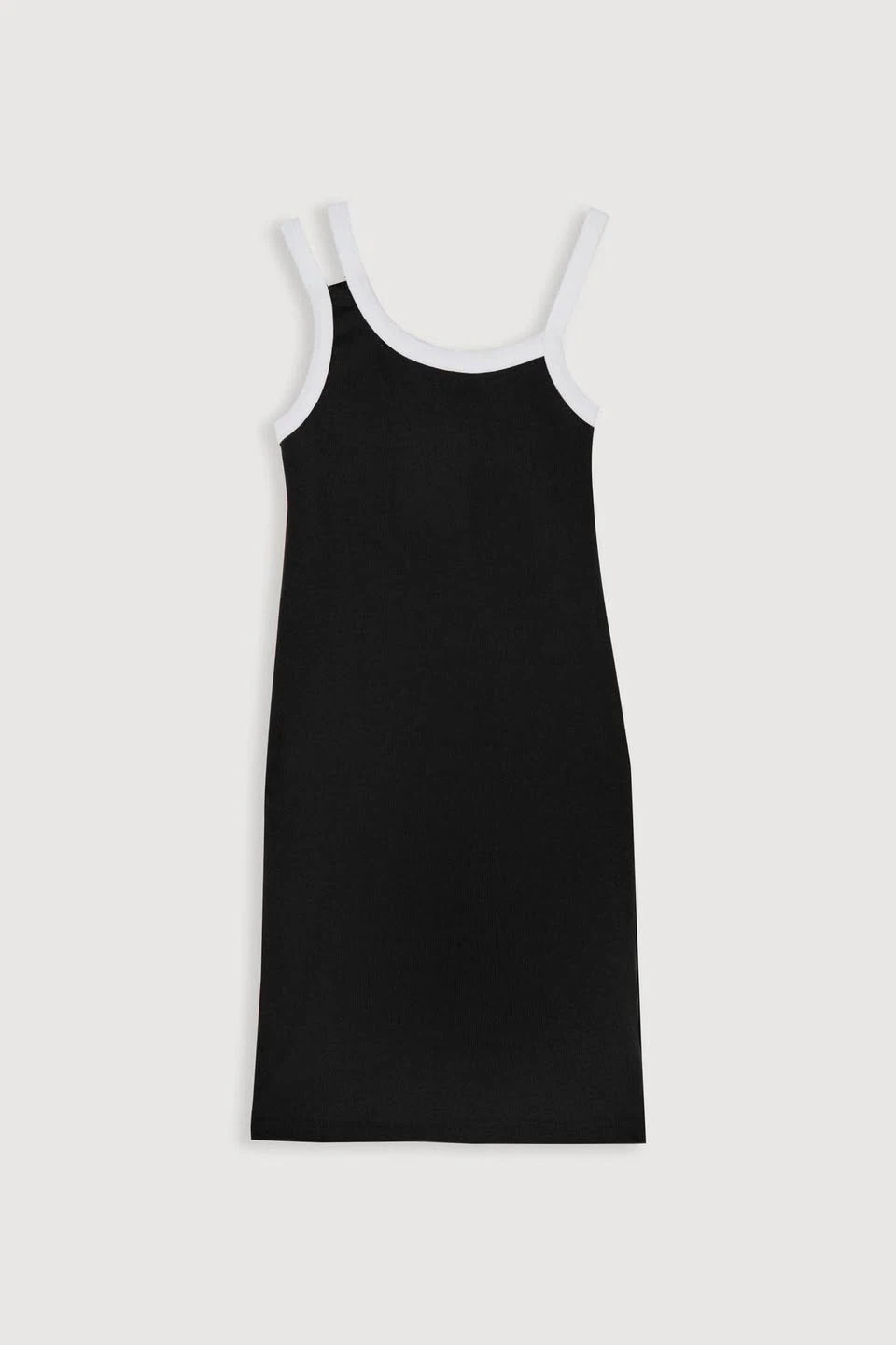 Oak + Fort Black Mini Dress with White Trim - M - photo 3