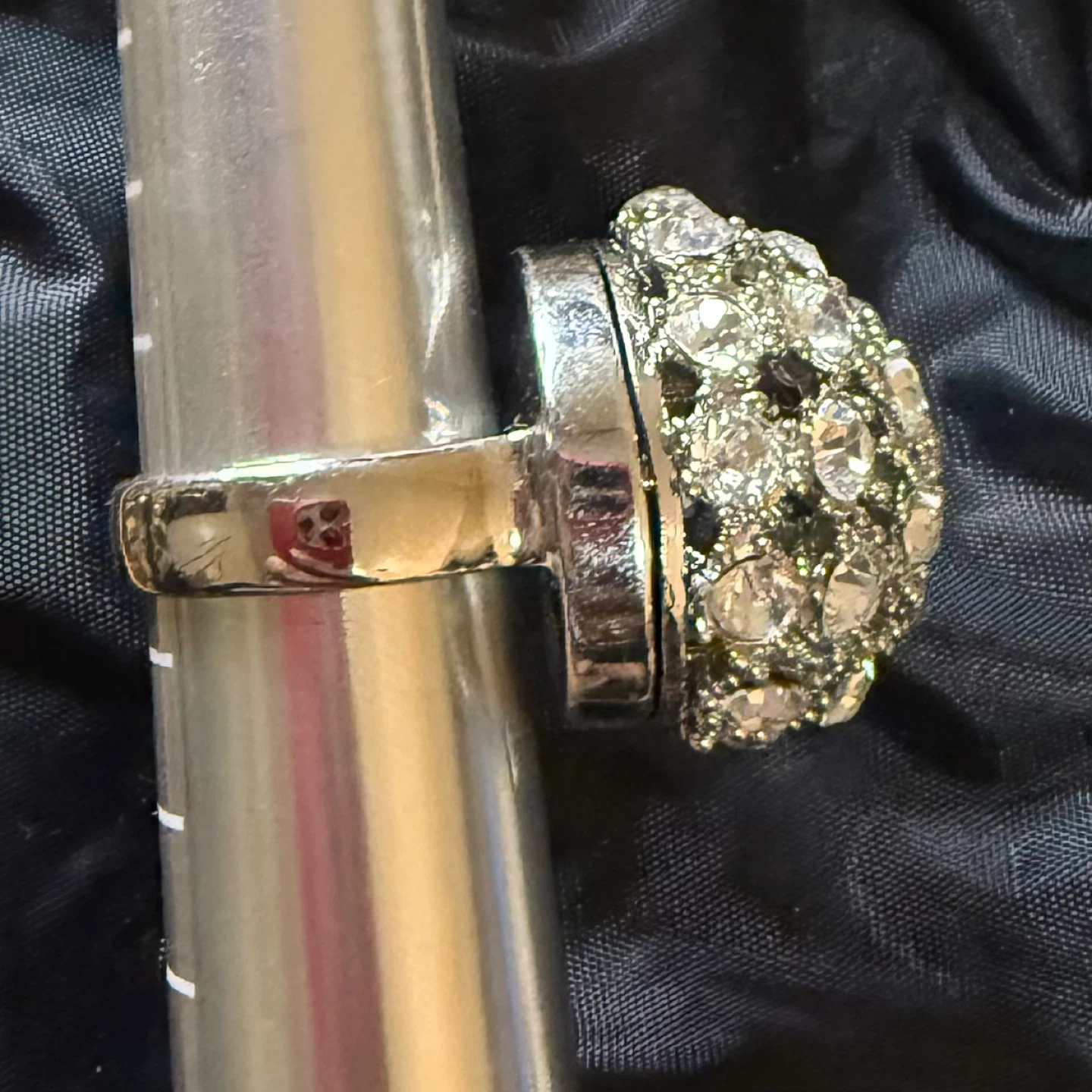 Vintage Style Domed Cluster Ring - photo 3