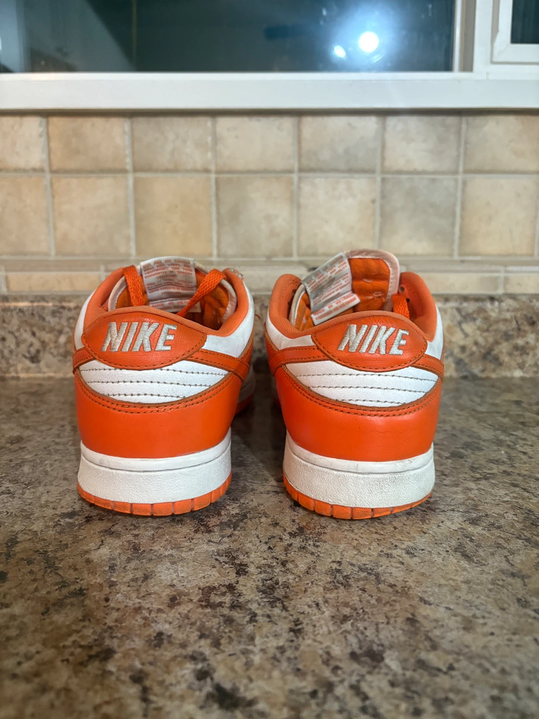 Nike Dunk Low Orange White Sneakers - photo 2